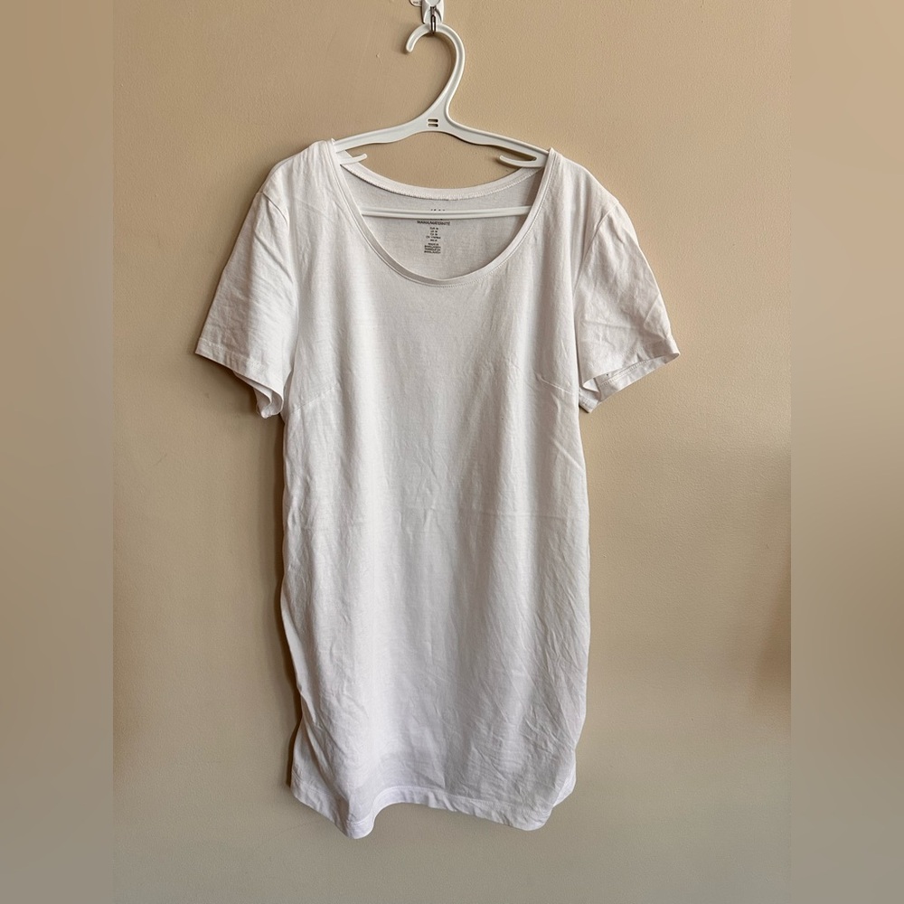 H&M MAMA White Maternity Tee – Size M